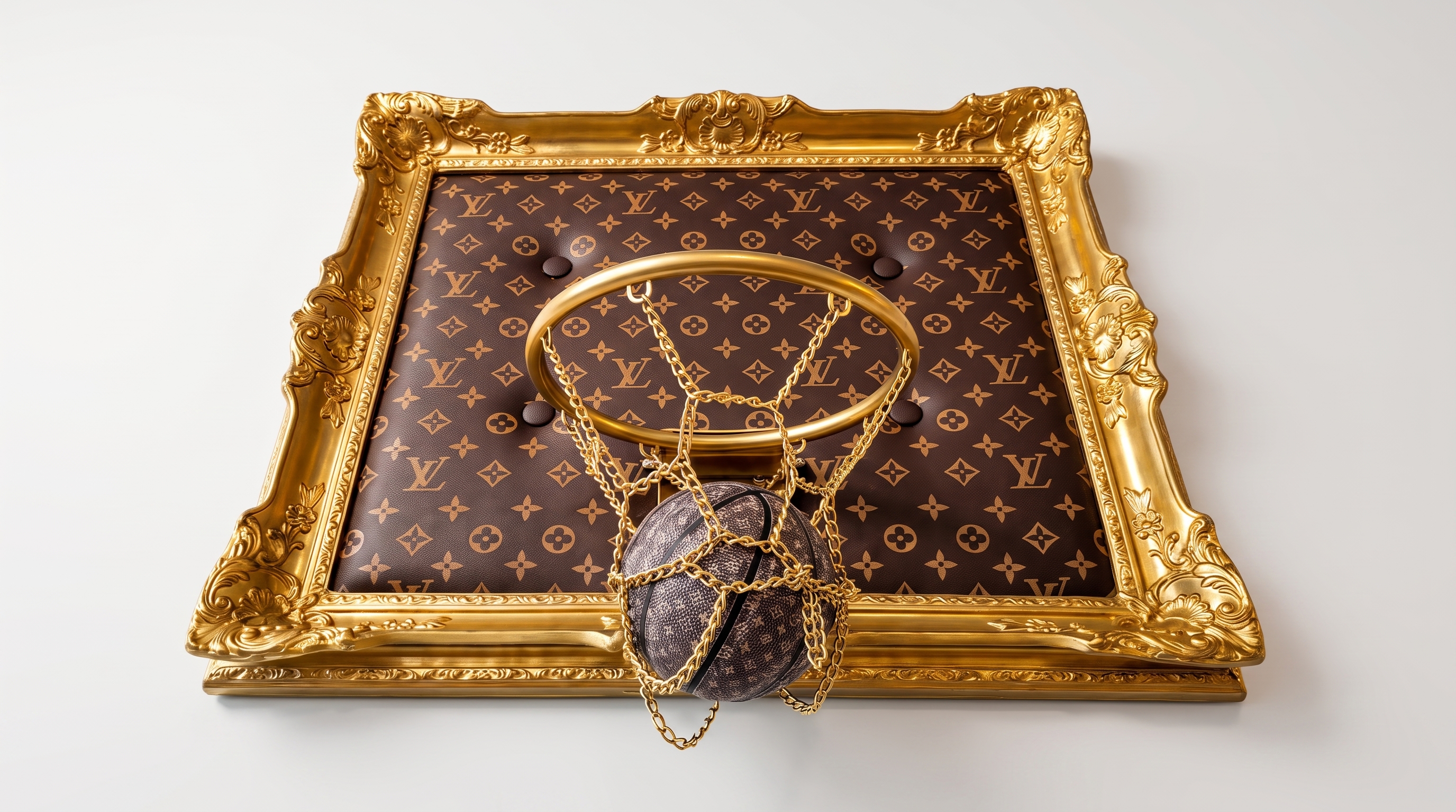 LV Basketball Hoop Artwork